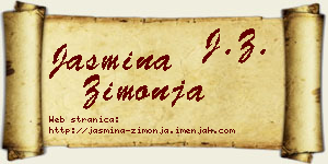 Jasmina Zimonja vizit kartica
